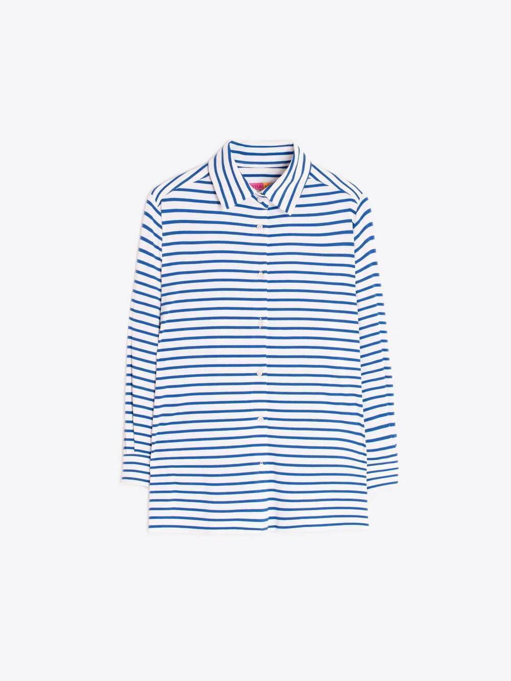 NEW VILAGALLO women's raya fany top in white / blue stripe